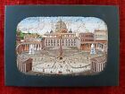 Large 19th Century Italian Micro Mosaic Plaque  St  Peter s Square  Italy  Roman