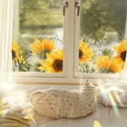 Window Privacy Film Rainbow Sunflower Window Clings 3d Decorative Vinyl
