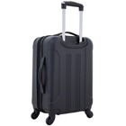 Travelers Club Chicago Hardside Expandable Spinner Luggage  Black  22 Carry-on