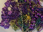 Mardi Gras Parade Party Rainbow Multicolor Bead Necklaces Lot 3 Lbs