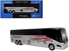 Prevost H3-45 Coach Bus  cardinal Transportation  Silver Metallic With Graphics 