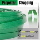Packaging 1 2  X 320    Polyester  pet  Strapping  1765 Lbs Break Strength 
