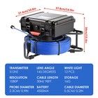 9 In Self-leveling Sewer Camera 30m 98ft Pipe Inspection Camera W 512hz New