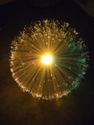 Vintage Fiber Optic Color Changing Table Lamp Sunburst Working  Euc 1980s