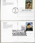 Jim Bridge nellie Cashman  2 Legends 0f The West F d of I  Postcards  Free Ship 