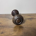 Antique Mortise Door Lock Set Copper Brass Knobs Skeleton Key Victorian