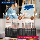 Nicpro 30 Pcs Paint Brush Set  Professional Acrylic   Oil Paint Brushes
