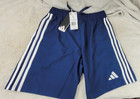 Adidas Tastigo 25 Navy Blue  Athletic Soccer  Shorts Unisex Youth Large 13- 14