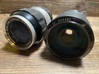 Vintage Camera Lens Lot - Nikon Ai 43-86mm  135mm  Samyang 75-300mm Canon Pouch