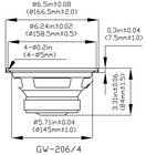 8 Goldwood Sound Gw-206 4 Oem 6 5  Woofers 180 Watt Ea 4ohm Replacement Speakers