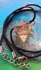 Smoky Quartz Merkaba Pendant  Copper Wrapped Crystal Merkaba Necklace
