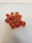 Vintage Cherry Red Bakelite Dice Lot Classic Used Casino Dice 