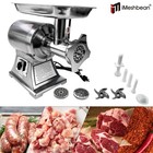 1 5hp 1100w Commercial Electric Meat Grinder Stainless Steel 550lbs h Heavy Duty