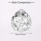 20 Pcs 20mm Clear Crystal Prism Pendant Hanging Crystal Feng Shui Ball Prism    