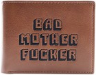 Miramax Officially Licensed Bad Mother Wallet Bi-fold Embroidered Brown Leather