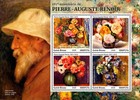 Pierre-auguste Renoir Flowers Paintings Art Mnh Stamps 2026 Guinea-bissau Ms ss
