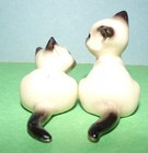 Lot Of 2 Rare Hagen Renaker monrovia Mini Siamese Cat Figurines 1950 s U s a 