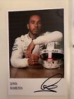 Lewis Hamilton Signed Autographed Auto Mercedes Formula 1 F1 Photo Card Jsa Coa