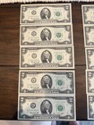 Bicentennial  2 Bill  10 Bills Consecutive Serial Numbers  Series 1976  Uncirc
