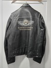Harley-davidson 100th Anniversary Genuine Black Leather Jacket Size L