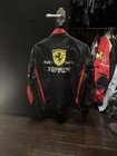 Ferrari Scuderia Racing Jacket Black Embroidered Sponsor Patches