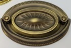 Hepplewhite sheraton Style Stamped Brass  sunburst  Pull Handle Knob Drawer New