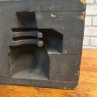 Vintage Industrial Factory Sand Mold Casting Block Wooden Steampunk