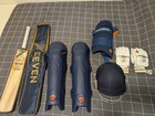 Seven R7 Cricket Kit - Bat  Pads  Helmet - Full Size  used Only For 2 Matches 