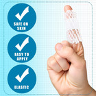 2 Rolls Tubular Bandage Elastic Net Wound Dressing Stretch Dressing Retainer Tub