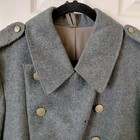 Wwii Swiss Original Double-breasted Military Greatcoat Overcoat