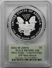 2016-w  2019  Lettered Edge 2019 West Point Silver Eagle  1 Pr 70 Pcgs Cleveland