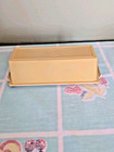 Vintage 70s Tupperware Butter Dish Harvest Gold 637-12 Almond 636-12 Base Campin