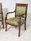 French Set Of Four Mahogany Arm Chairs