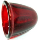 Bumper Guide Dome Light Lens Red Glass Watermelon Style 1-5 8 Od Hts 7721r Pair