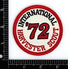 1972 International Harvester Scout Embroidered Patch Cream dk red Iron-on Sew-on