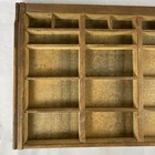 Vintage Wood Printer Tray Letterpress Drawer Shadow Box Curio Shelf 16 5 X 10 75