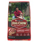 3 Pack Purina Dog Chow Complete Kibble Beef Flavor Adult Dry Dog Food  40 Lbs