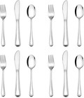 12 Piece Kids Silverware Set  Stainless Steel Toddler Utensils For Preschoolers