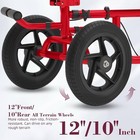Fvzzin All-terrain Knee Scooter Foldable Steerable Knee Walker Red