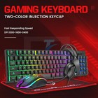 4in1 Rgb Pc Gaming Keyboard Mouse   Headset Set Led Gamer Bundle Mechanical Kits