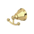Rohl Palladian Hex Wall Mount Double Robe Hook Chrome Nickel Brass Black