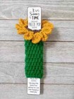 Crochet Handmade Sunflower Popsicle Holder Freeze Pop Gogurt 1pc