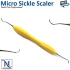 Dental Micro Sickle Scaler Silicone Handle Periodontal Calculus Remover Tool