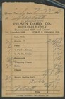 1925 Chicago Il Pilsen Dairy Co  Ridgeway Ave Wholesale Only Invoice 31-6