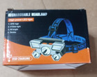 2 Pack New Led Usb Rechargeable Headlamps W  4 Light Switch Modes - Headlamp