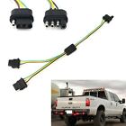 4-way Flat Y-splitter Dual Plug Adapter For Led Tailgate Light Bar Or Trailer