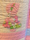 Finished Vintage 1970s Quilt Hand Stitched - Dolls   61    X 76 5   