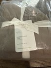 2 New Pottery Barn Quilted King Size Pillow Shams Mocha Brown Cozy Cloud 