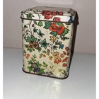 Vintage Daher Floral Tin Canister England Small Metal Storage Box Cottagecore