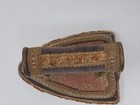 Victorian Sad Iron With Fabric Covered Base Ornate Handle Decorative